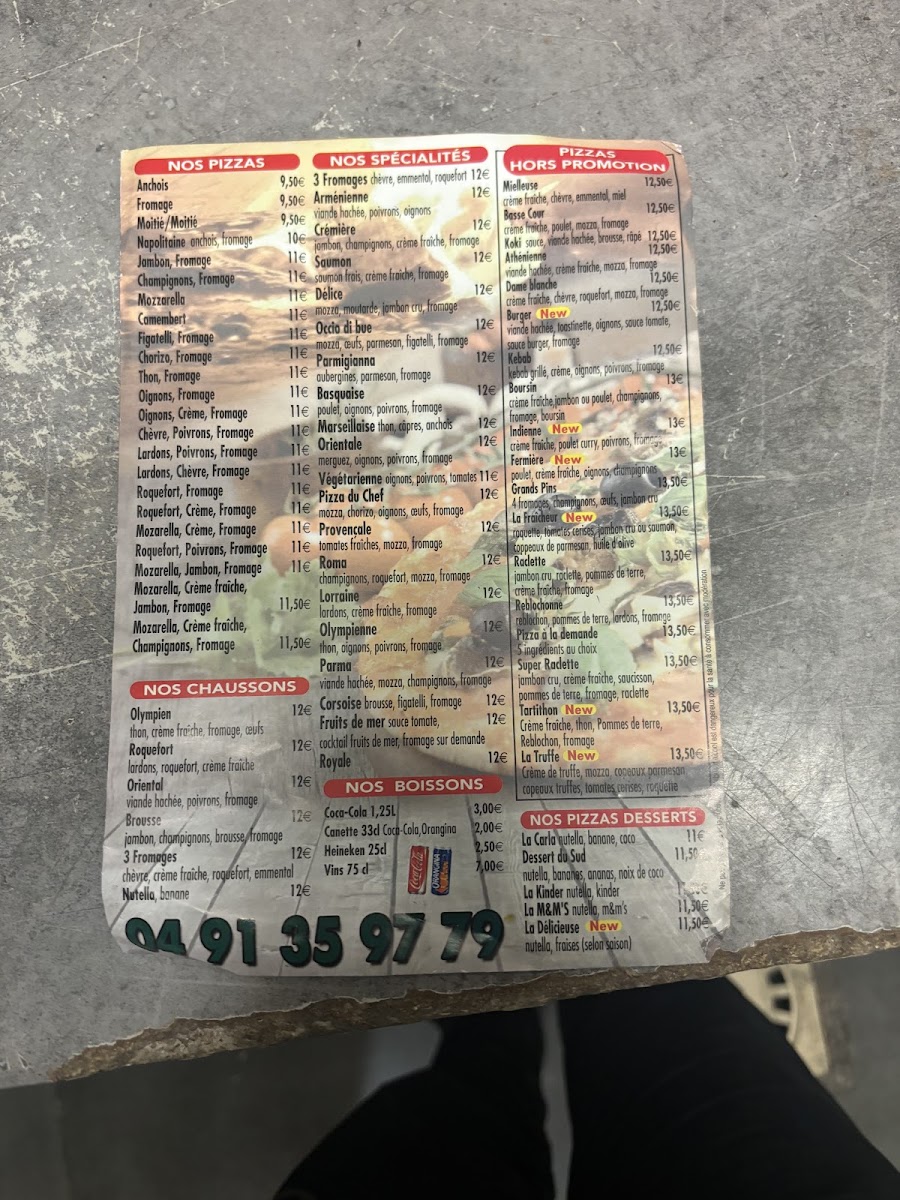 Menu La Pizzeria Des Grands Pins-5