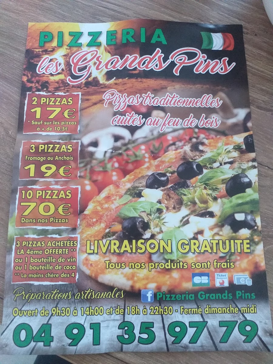 Menu La Pizzeria Des Grands Pins-6